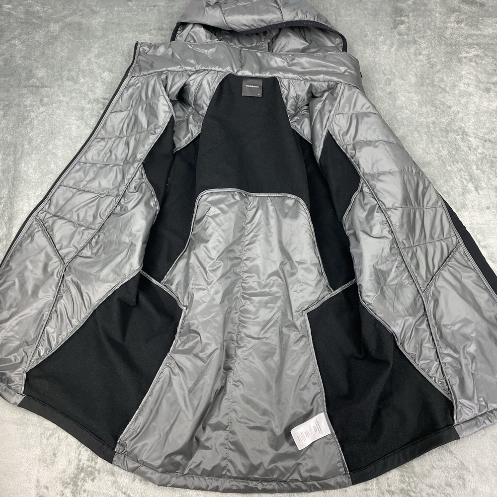 Peak Performance Alum Vest Mens Size XXL Grey Black Hybrid Hooded Puffer Running - Picture 5 of 14